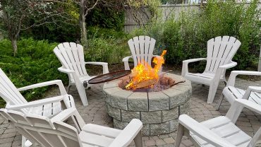 add a fire table to your backyard