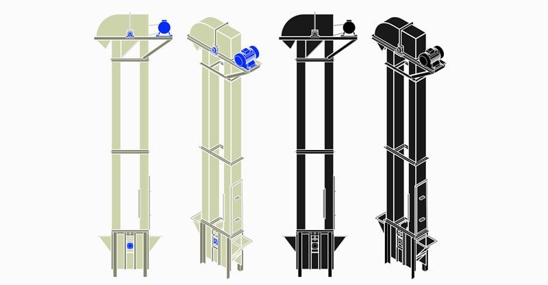 conveying system and bucket elevator