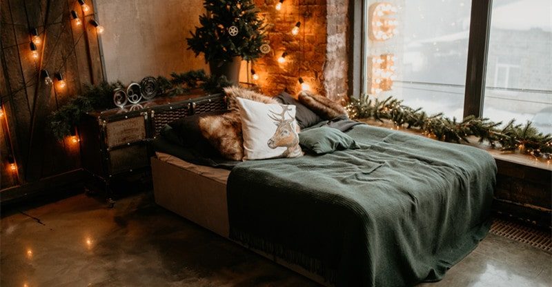 rustic look for bedroom