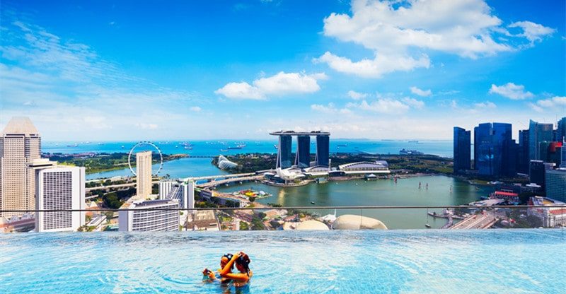 Spectacular Views of Marina Bay Rooftop